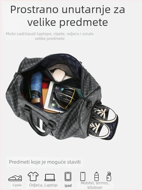 Muška putna torba — 20–35L PVC, prozračna i vodootporna, brenda FENGBAODAISHU, poslovni stil putovanja