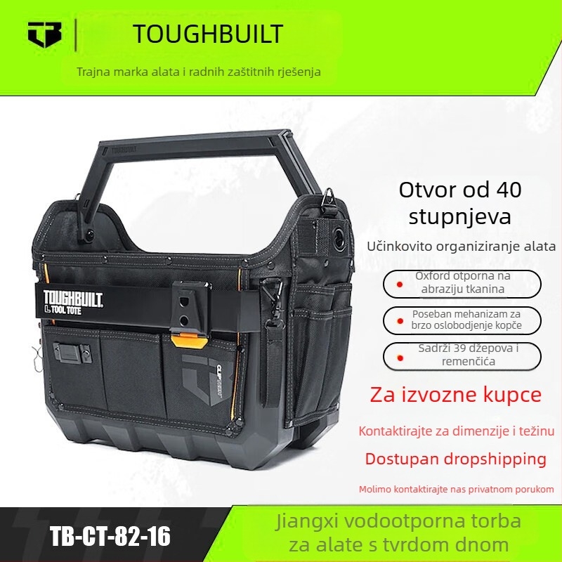 TOUGHBUILT Ručni koš za alat - Oxford tkanina, vodootporan, čvrsto dno TB-CT-82-16