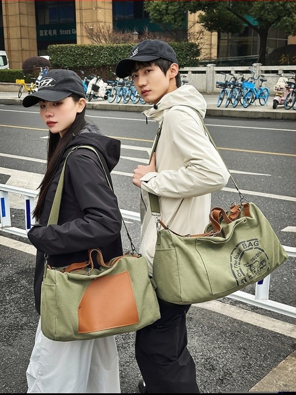 Retro platnena putna torba, 20–35L, unisex, prozračna, vodootporna, proširiva