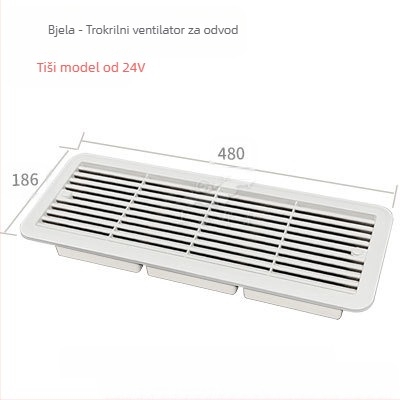 BSF055-3 RV bočna montaža tišni ventilator za ventilaciju hladnjaka s 3 prozora