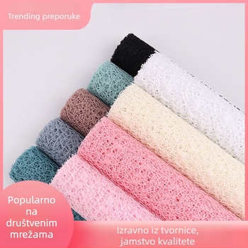 Jacquard mreža za pakiranje buketa, ručno pakiranje, marka Sicheng, podrijetlo Yiwu, privatna marka dostupna, tolerancija ±1–2 cm
