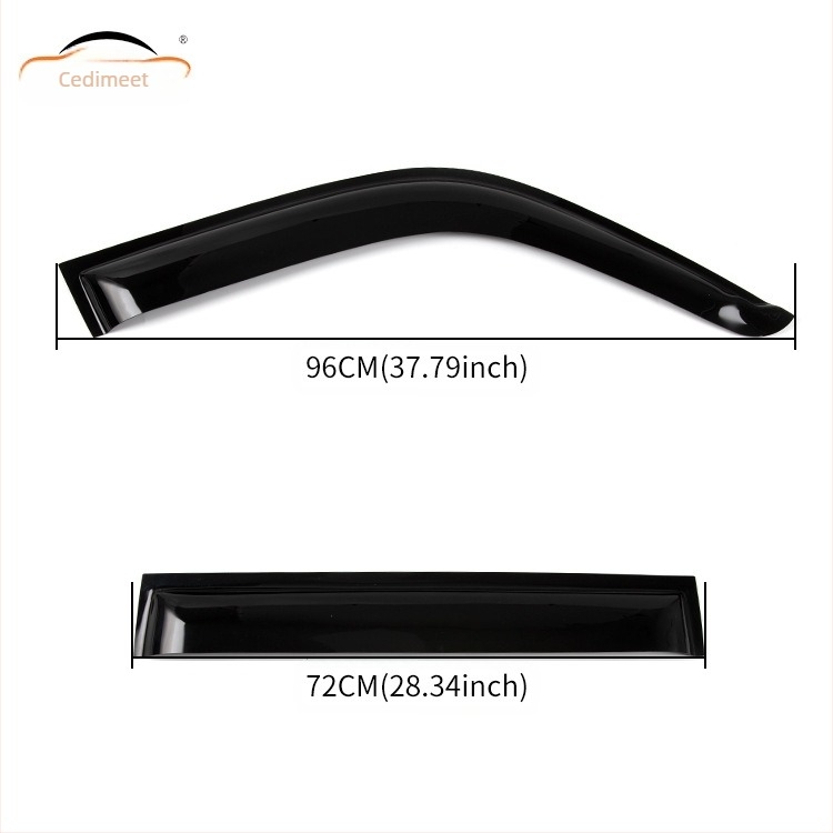 Deflektor kišnog prozora automobila Toyota Land Cruiser FJ/LC, 1990–2010, akril, set od 4 komada, kompatibilno s FJ60/70/76/78/79/80/100 i LC200