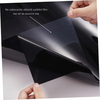 Automobilski prozorski solarni film, PET membrana, debljina 1 mil, izolacija 70–90%, UV zaštita 95%, odvojivo ljepilo