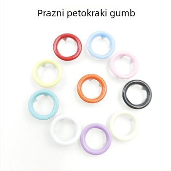 Nehrđajući čelik, petozubna kopča za dječju odjeću, skriveni metalni zatvarač