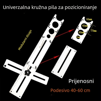 Višenamjenski univerzalni locator otvora za pločice, mramor i staklo