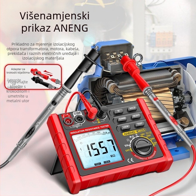 ANENG inteligentni tester izolacijske otpornosti, 500V/1000V visokovoltnu, digitalni megohmmetar