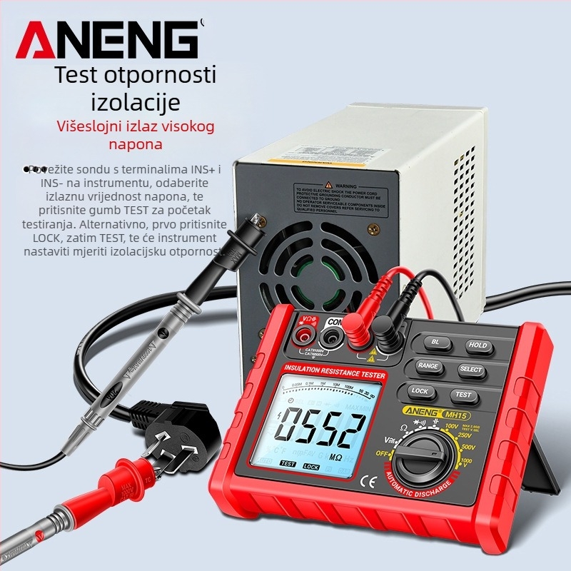 ANENG inteligentni tester izolacijske otpornosti, 500V/1000V visokovoltnu, digitalni megohmmetar
