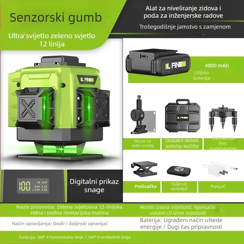 Laser nivo LFIEN 360-09 – laserski princip