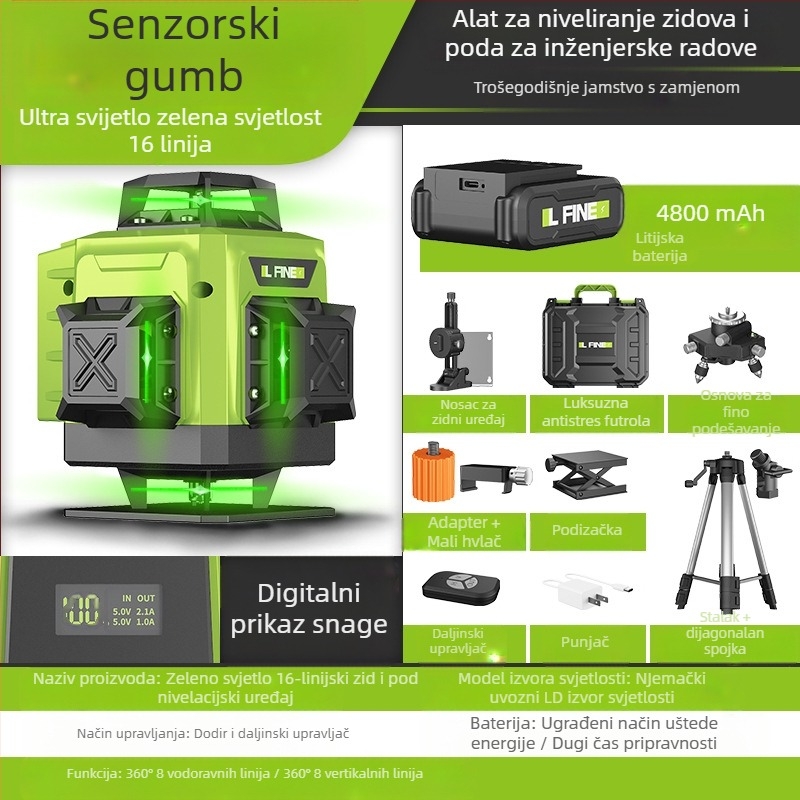 Laser nivo LFIEN 360-09 – laserski princip