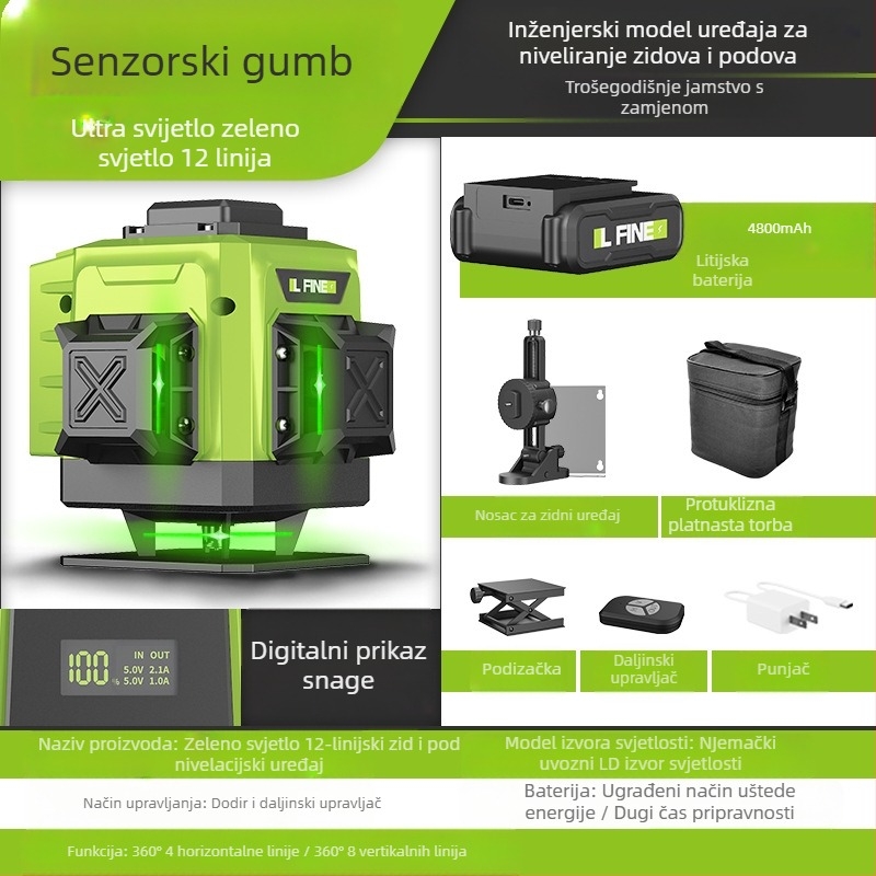 Laser nivo LFIEN 360-09 – laserski princip