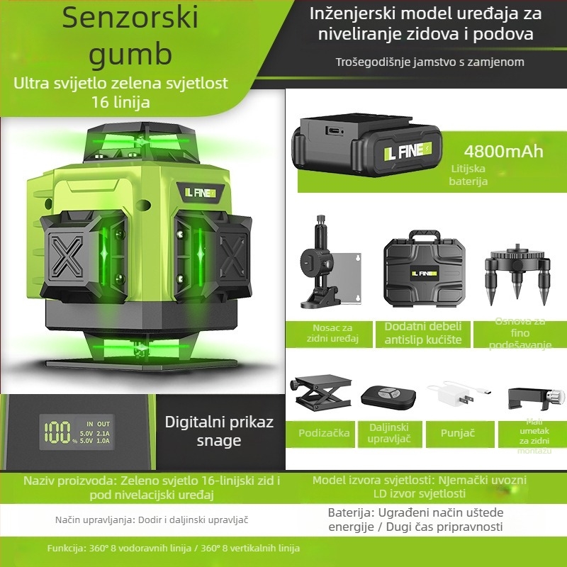 Laser nivo LFIEN 360-09 – laserski princip