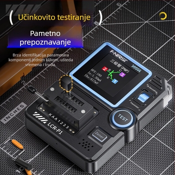 Pametan LCR mjerač, tester tranzistora, detekcija MOSFET-a, višefunkcijsko testiranje kondenzatora i otpornika, model Lcr-p1, branda Fnirsi