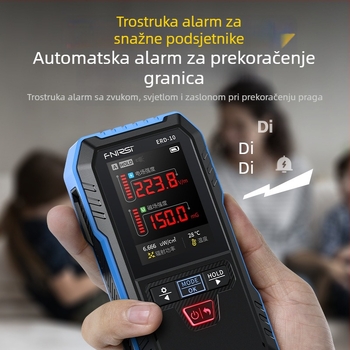 FNIRSI ERD-10 EMF detektor s osobnim alarmom doze za kućanske uređaje