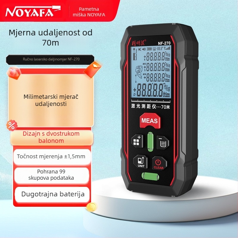 Precision rat NF-270 ručni laserski mjerač dometa za unutarnje mjerenje