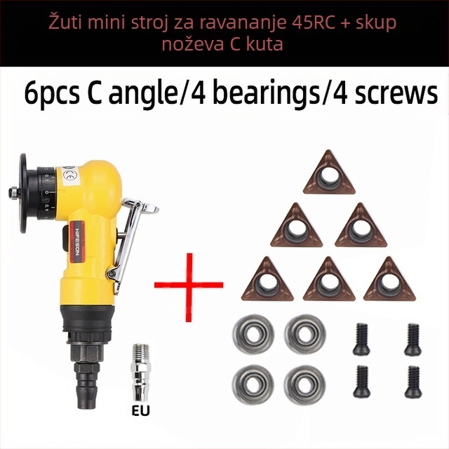 Sea Flying Shark mini ručna pneumatska mašina za zaobljavanje rubova, model 45RC, snaga 45RC, namijenjena za oblikovanje pravokutnih rubova