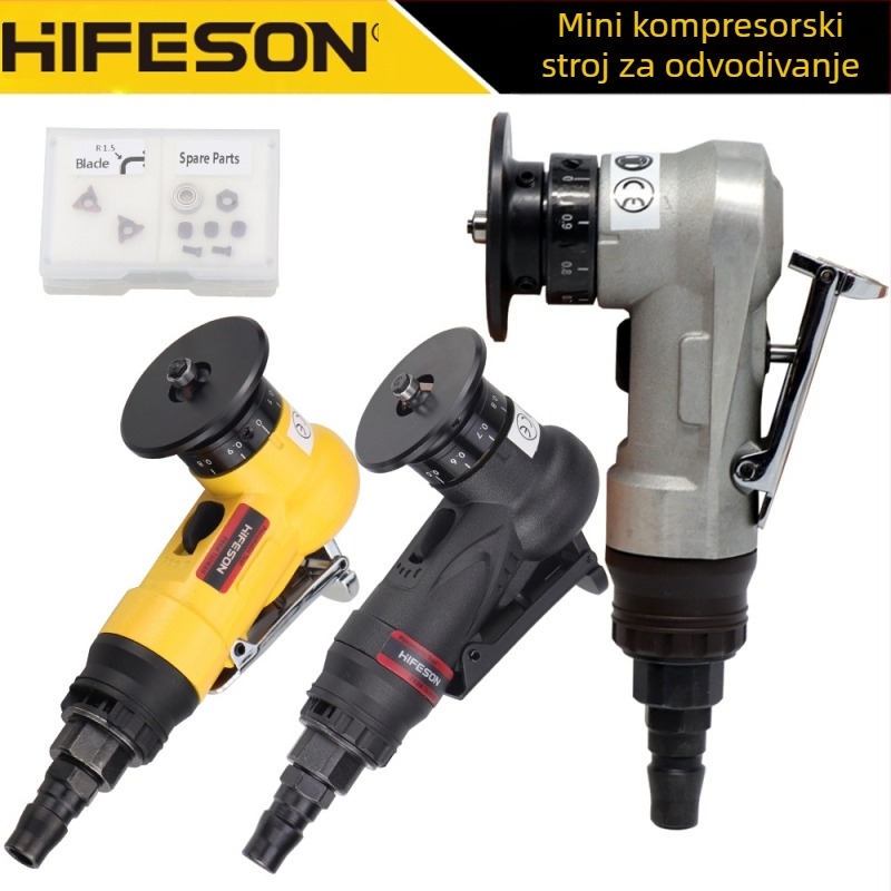 Sea Flying Shark mini ručna pneumatska mašina za zaobljavanje rubova, model 45RC, snaga 45RC, namijenjena za oblikovanje pravokutnih rubova