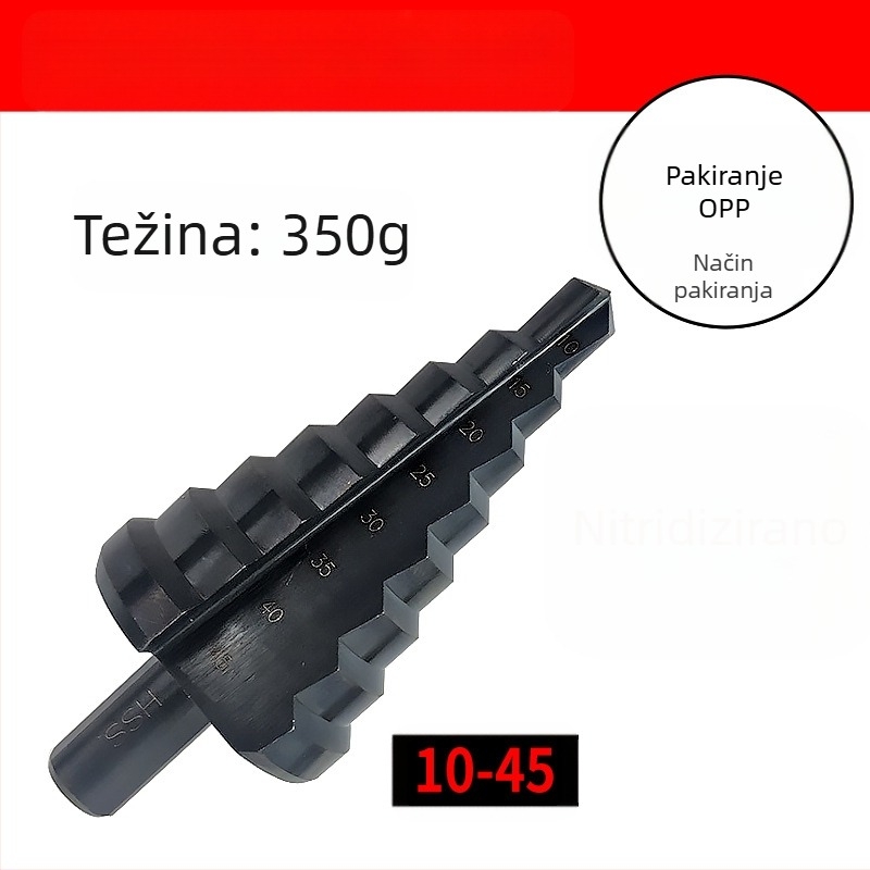 DIYT 5-dijelni set stupanjskih bušilica od visokougljičnog čelika, Pagoda Diamond