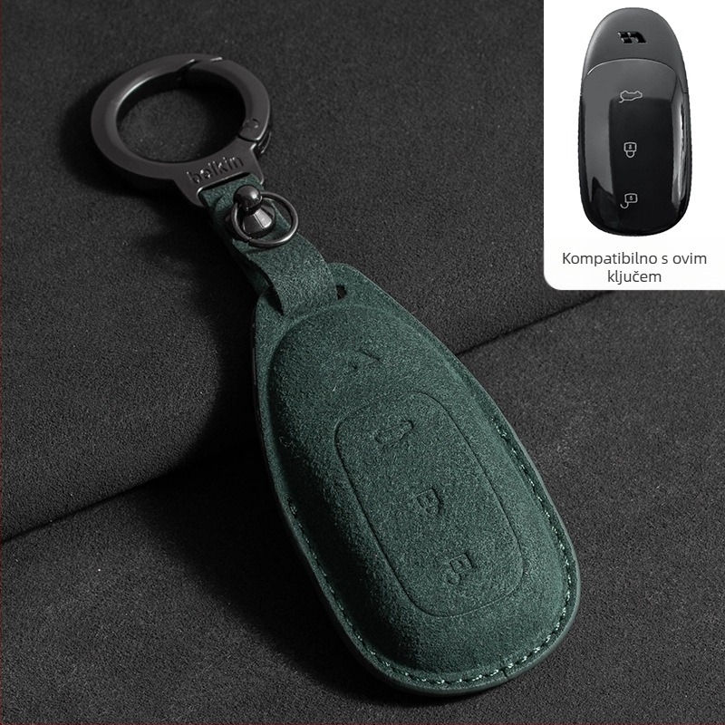 Etui za ključ za Ideal L7/L8/L9 Max i Ideal One — velur, jednostavan stil, s zaštitnom šnitom i kopčom
