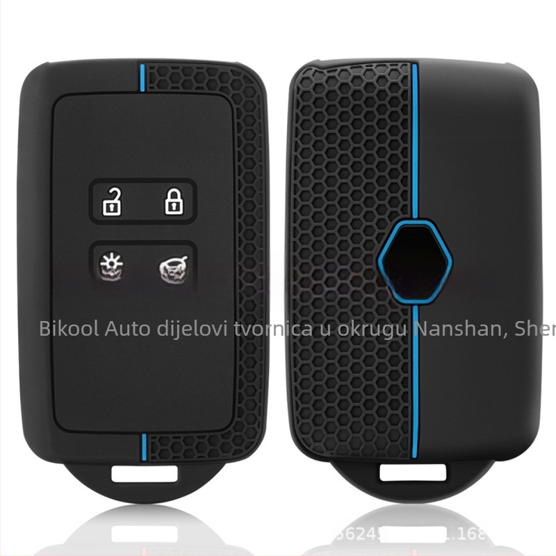 Silikonsko kućište za ključ Renault Koleos 2022 s uzorkom saća