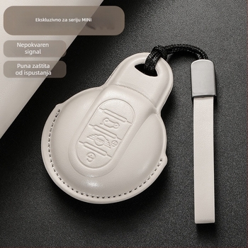 YESFOSO MINI kućište za ključeve Countryman/JCW/Clubman – Cortex, jednostavan stil, prilagodljivo obrađivanje, licencirani privatni brend