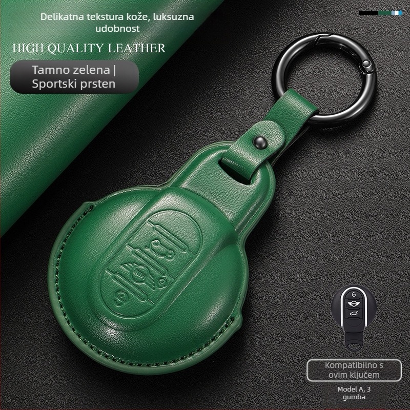 YESFOSO MINI kućište za ključeve Countryman/JCW/Clubman – Cortex, jednostavan stil, prilagodljivo obrađivanje, licencirani privatni brend