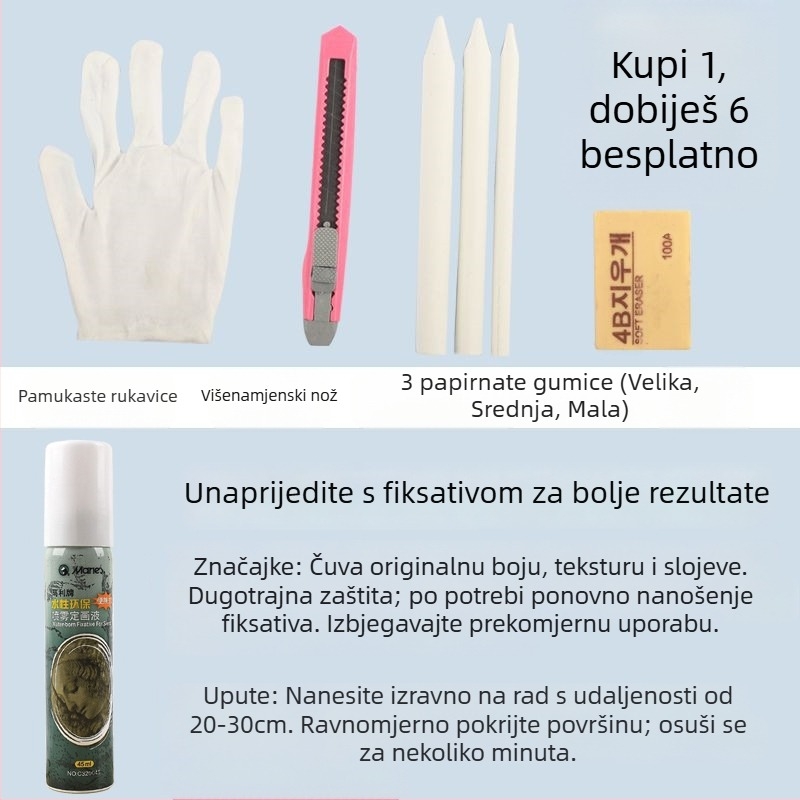 SIMBALION Lion SP-12S mekane pastelne štapiće za skice i crtanje za umjetničke učenike