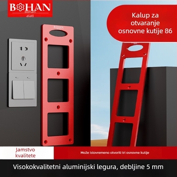 Bohan frizanje drva za stolariju – bušenje rupa u kutijama utičnica tipa 86, alat za kanale i utore
