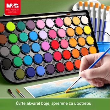 Morning Light set gouache pigmenata za crtanje – kutijasto pakiranje, osnovni materijali