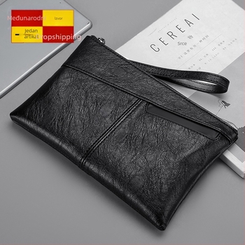 Muški clutch pismo torba, PU koža, vodootporna, velika zapremina, pogodno za tablet