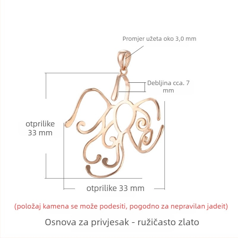 Srebro 925 držač za privjesak, elektroplatiranje, Madman Silversmith, stil Nacionalni Vjetar, Retro Literatura i Umetnost