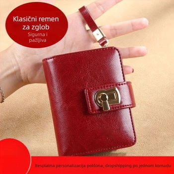 Ženski novčanik kratkog stila, PU koža, više kartica, novčanik za kovance, veliki kapacitet, korejski stil