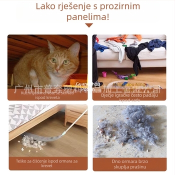 Puben plastična L-oblik traka za popunjavanje praznina ispod namještaja – jednostavan moderan dizajn