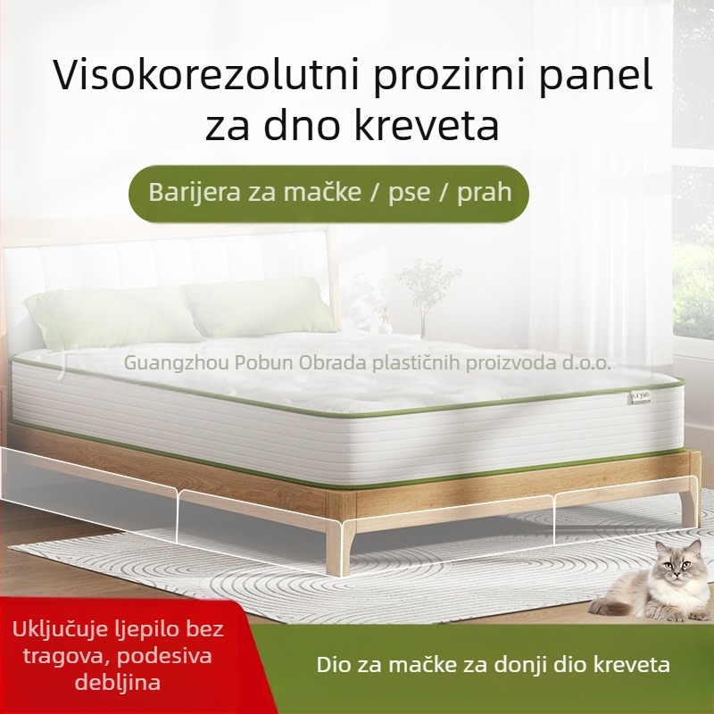 Puben plastična L-oblik traka za popunjavanje praznina ispod namještaja – jednostavan moderan dizajn