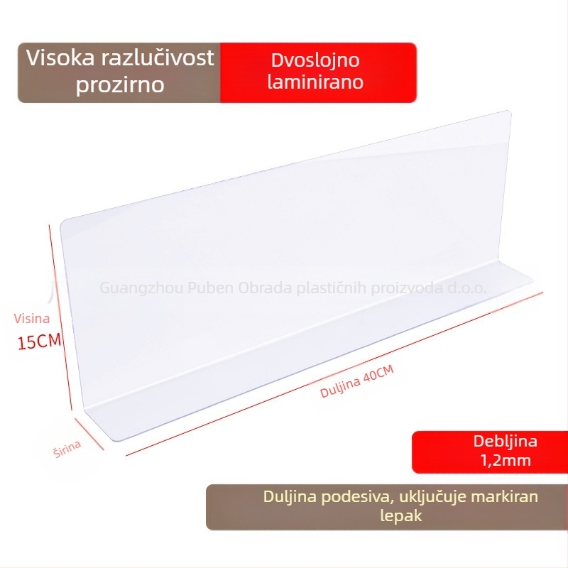 Puben plastična L-oblik traka za popunjavanje praznina ispod namještaja – jednostavan moderan dizajn