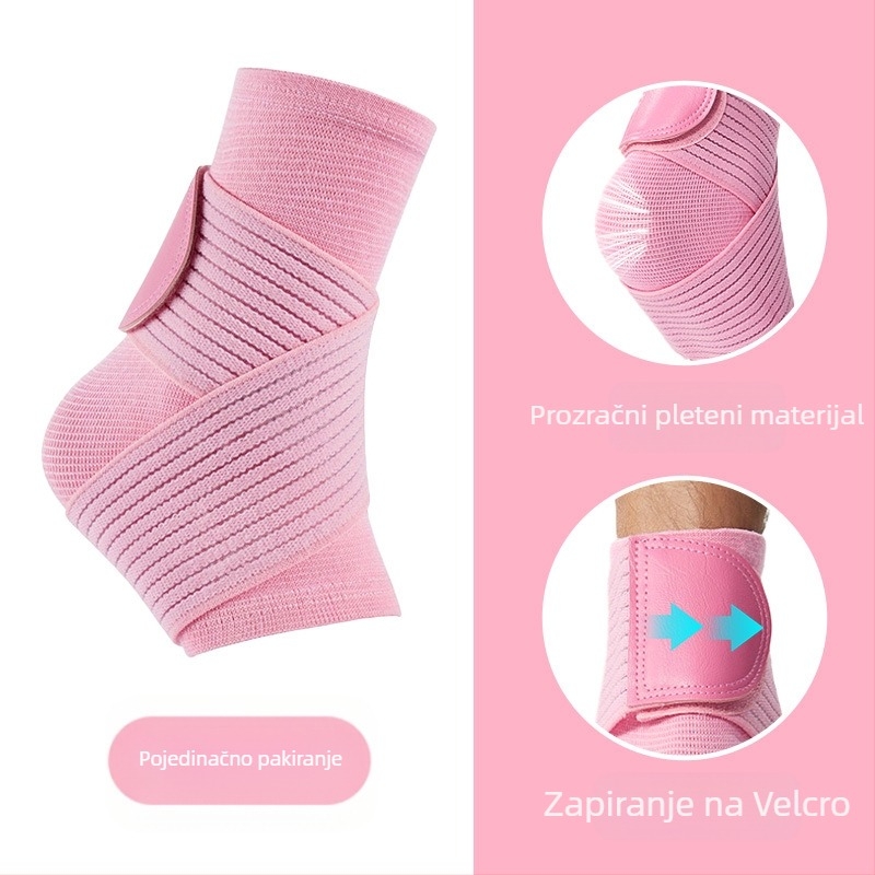Tkani zaštitnik gležnja za odrasle — protiv uganuća, podrška protiv padova, najlonska traka za fitness, za košarku
