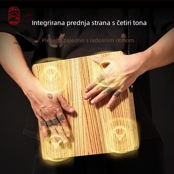 Lu ru Box bubanj tri u jedan – profesionalno pakiran, putni drveni box bubanj, sjedeći bubanj