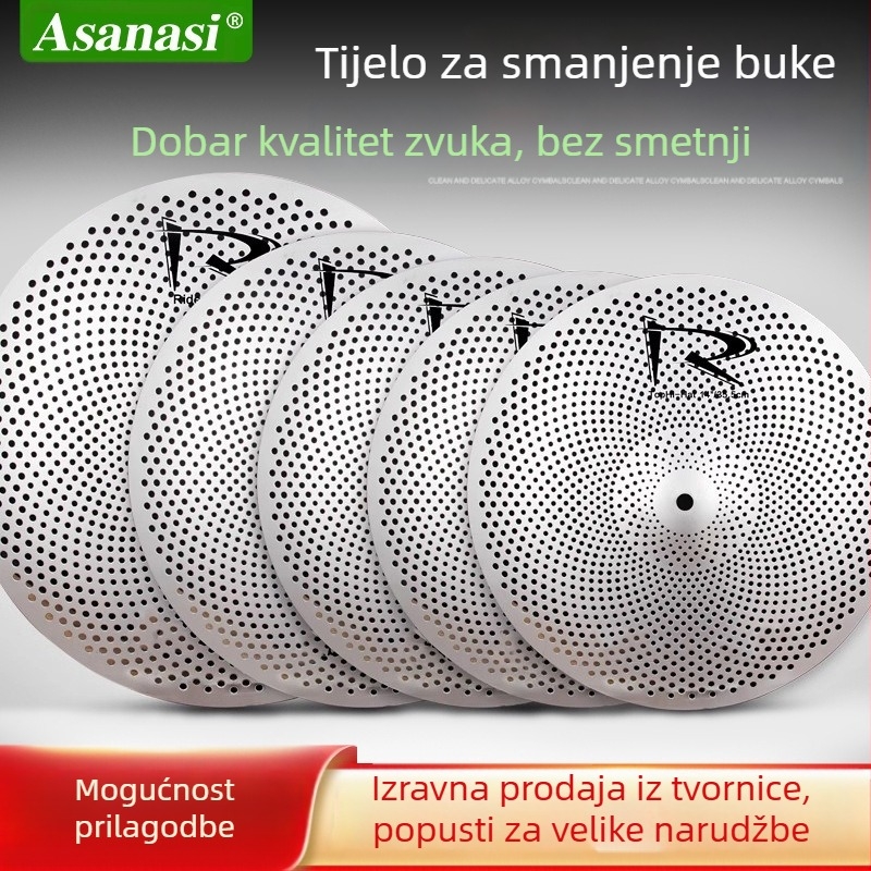 Činele Asanasi xyc01 za bubnjarski set, tih dizajn, promjer 31–50 cm