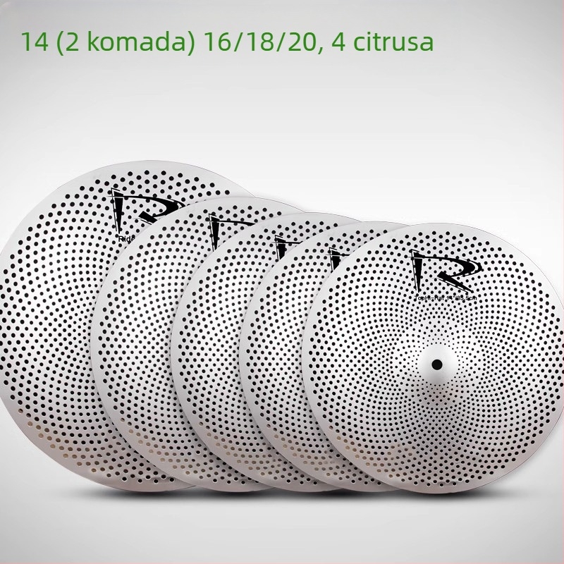 Činele Asanasi xyc01 za bubnjarski set, tih dizajn, promjer 31–50 cm