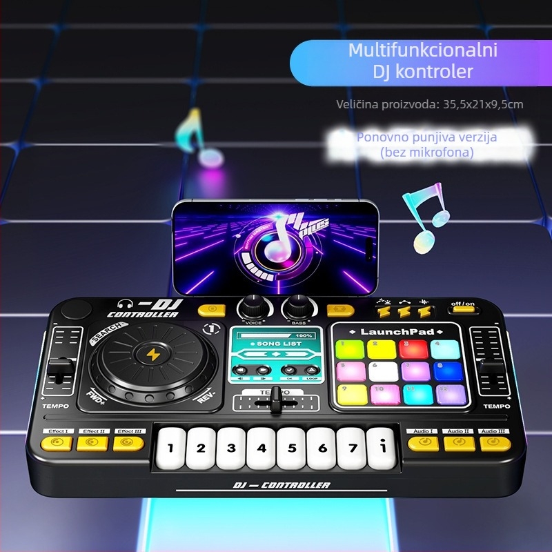 Dječja glazbena igračka – zapadni udarni instrumenti, ABS tijelo, Huamin marka, za uzrast 7–14 godina