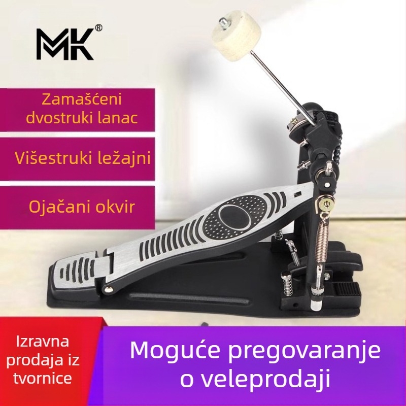 Jednostavan bubnjarski pedal s čekićem – Metal MK DC, za zapadne udaraljke instrumente