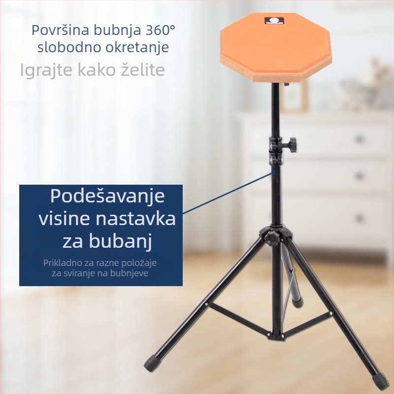 8-inčni skup tiših bubanj pločica za vježbanje, prirodni kaučuk