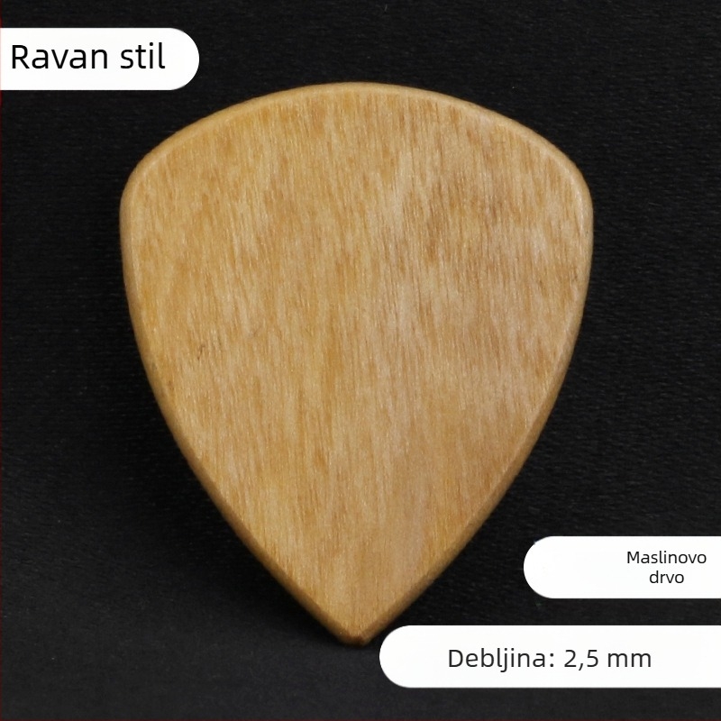 Ručna kutija od masivnog drveta za gitarne plektri — kutija za pohranu, drvena kutija za dar