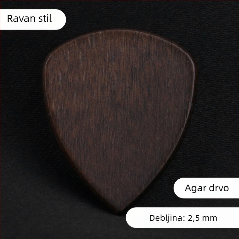 Ručna kutija od masivnog drveta za gitarne plektri — kutija za pohranu, drvena kutija za dar