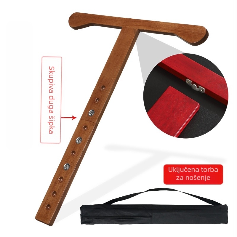 Juyifang T-oblik protuklizna podloga za violončelo, drvena konstrukcija, model: Cello anti-slip mat, pakiranje u papirnatu kutiju, za glazbene instrumente