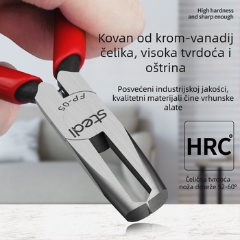 Sitli antimagnetne elektroničke kliješta – ravne čeljusti, tanke usta, ravna glava