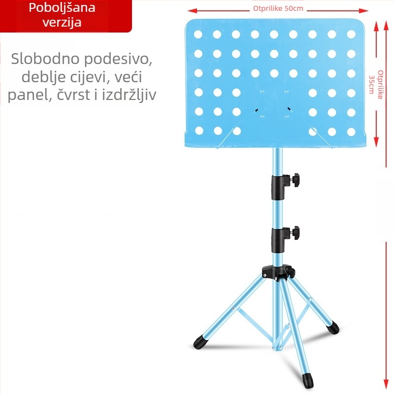 Stalak za note, sklopiva i univerzalna za gitaru, violinu, Guzheng i Erhu — željezni okvir; modeli: srednji okvir, veliki okvir, okvir tipa spektrum; marka Remembering Ming