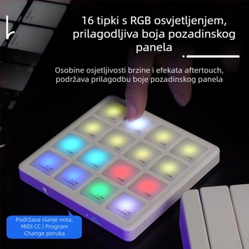 M-VAVE SMC PAD Pocket - MIDI kontroler za Mini Pad, ABS kućište