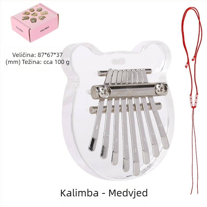 Kalimba Ruzik 816 — pakiranje: kartonska kutija s lanardom i uputom; namijenjeno glazbenim instrumentima (Brand: Ruzik; Model: 816; Pakiranje: kartonska kutija, lanard, upute; Namjena: glazbeni instrumenti)