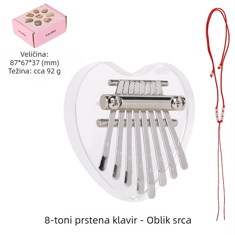 Kalimba Ruzik 816 — pakiranje: kartonska kutija s lanardom i uputom; namijenjeno glazbenim instrumentima (Brand: Ruzik; Model: 816; Pakiranje: kartonska kutija, lanard, upute; Namjena: glazbeni instrumenti)