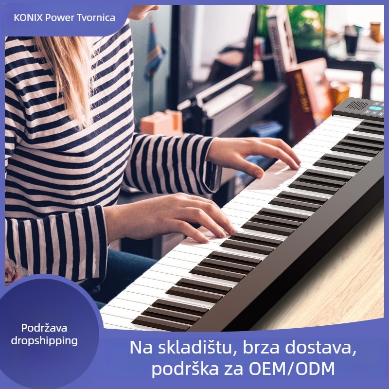 PJ61Z 61-tipkovno prijenosno elektroničko pijanino s dvostrukim Bluetoothom — za djecu i odrasle, za početnike i napredne